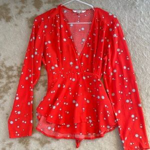 Rolla’s Dancer Wrap Blouse - M